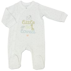 N14765: Baby "So Little, So Loved" Cotton Sleepsuit (NB-3 Months)